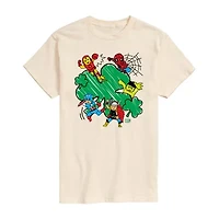 Novelty Mens Crew Neck Short Sleeve Regular Fit Avengers Graphic T-Shirt