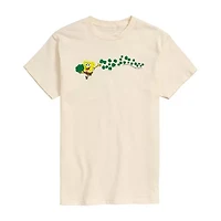 Novelty Mens Crew Neck Short Sleeve Regular Fit Spongebob Graphic T-Shirt