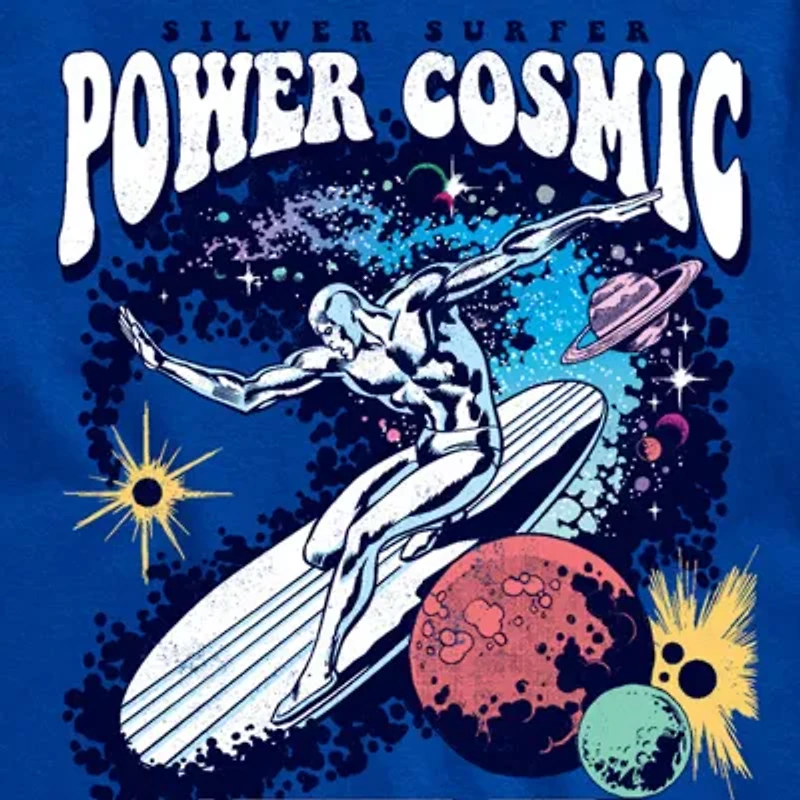 Novelty Mens Crew Neck Short Sleeve Regular Fit Marvel Graphic T-Shirt