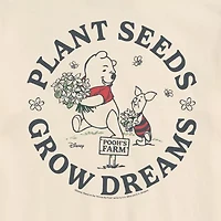 Novelty Mens Crew Neck Short Sleeve Regular Fit Winnie The Pooh Graphic T-Shirt