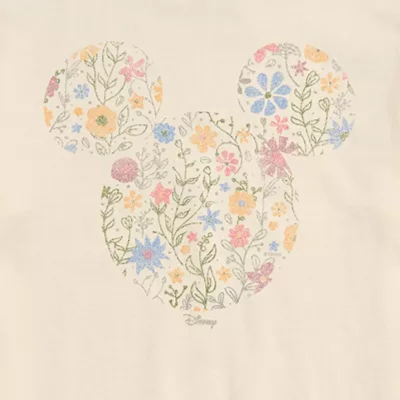 Novelty Mens Crew Neck Short Sleeve Mickey Mouse Graphic T-Shirt