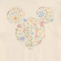 Novelty Mens Crew Neck Short Sleeve Mickey Mouse Graphic T-Shirt