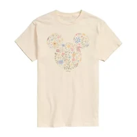 Novelty Mens Crew Neck Short Sleeve Mickey Mouse Graphic T-Shirt