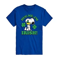 Novelty Mens Crew Neck Short Sleeve Regular Fit Snoopy Graphic T-Shirt