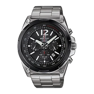 Casio Mens Chronograph Black Stainless Steel Bracelet Watch Efr545sbdb-1b