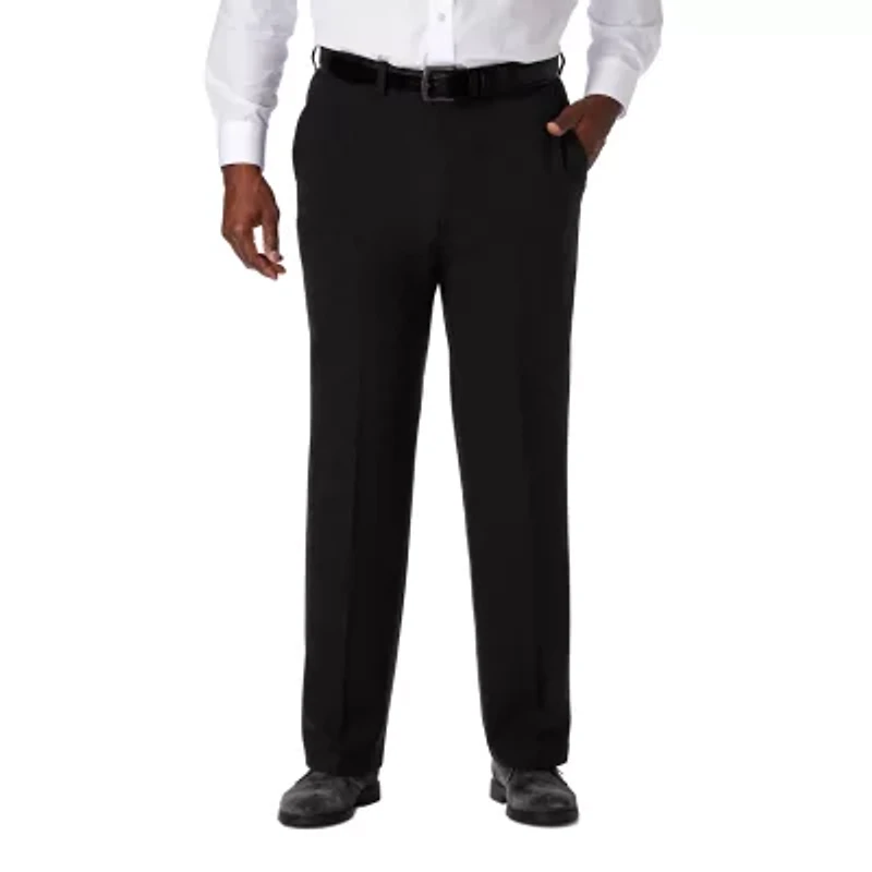 Haggar Cool 18 Pro Mens Classic Fit Big and Tall Flat Front Pant