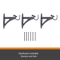 Kenney® Fast Fit™ Easy Install Finn Curtain Rod