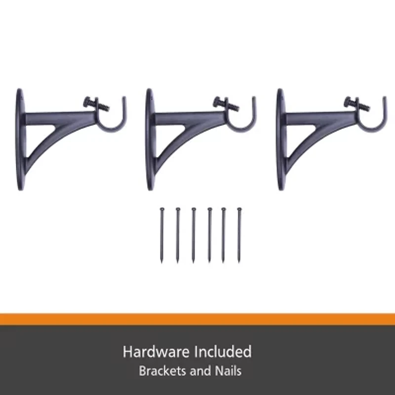 Kenney® Fast Fit™ Easy Install Lilly Cage Curtain Rod