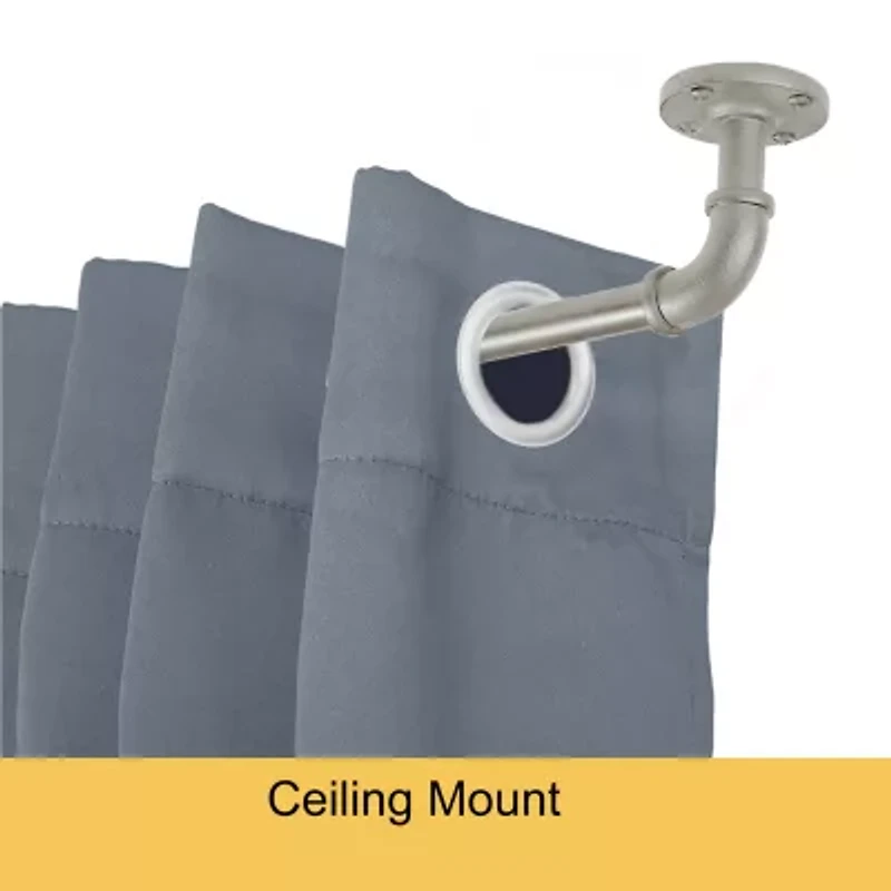 Kenney Adler Indoor/Outdoor Wrap Around 5/8 Adjustable Curtain Rod