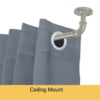 Kenney Adler Indoor/Outdoor Wrap Around 5/8 Adjustable Curtain Rod