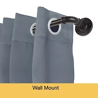 Kenney Adler Indoor/Outdoor Wrap Around 5/8 Adjustable Curtain Rod