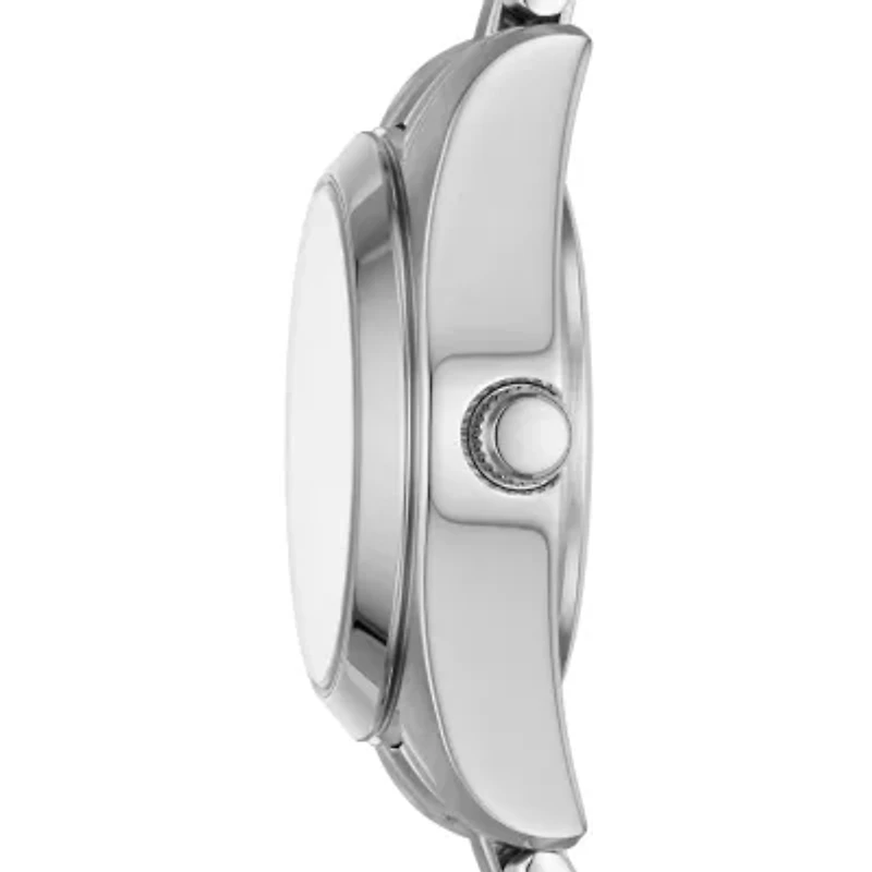 Relic By Fossil Tyla Womens Crystal Accent Silver Tone Stainless Steel Bracelet Watch Zr12617