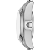 Relic By Fossil Tyla Womens Crystal Accent Silver Tone Stainless Steel Bracelet Watch Zr12617
