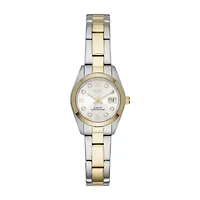 Relic By Fossil Tyla Womens Crystal Accent Two Tone Stainless Steel Bracelet Watch Zr12620
