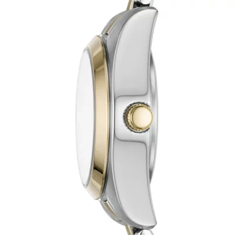 Relic By Fossil Tyla Womens Crystal Accent Two Tone Stainless Steel Bracelet Watch Zr12620