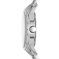 Relic By Fossil Kaden Mens Multi-Function Silver Tone Stainless Steel Bracelet Watch Zr12622
