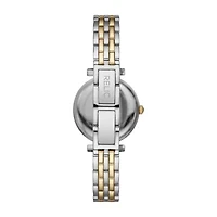 Relic By Fossil Kimberly Womens Crystal Accent Two Tone Bracelet Watch Zr34593