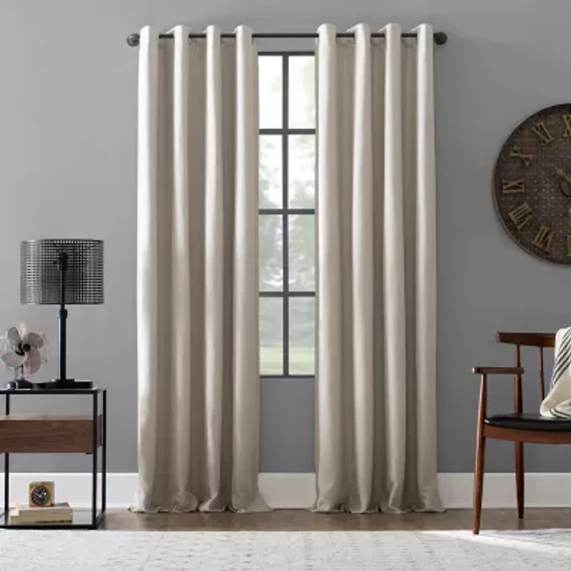 Archaeo Colt Grommet Top Energy Saving 100% Blackout Single Curtain Panel