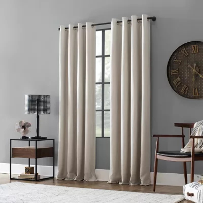 Archaeo Colt Grommet Top Energy Saving 100% Blackout Single Curtain Panel