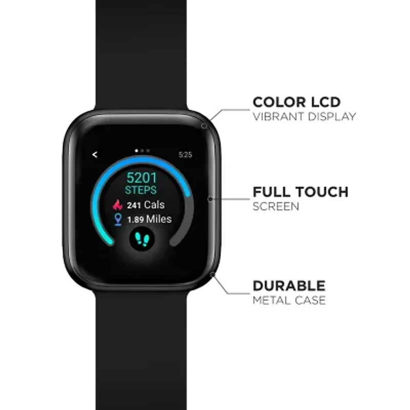 Itouch Air 3 Womens Black Smart Watch 500009b-0-51-G02