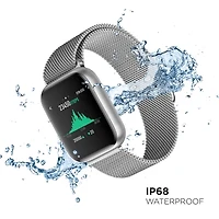 Air 3 Smart Watch Heart Rate Silver Mesh Strap 44mm  500008S-4-51-B28