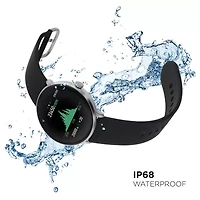iTouch Sport 3 for Men: Silver Case with Black Strap Smartwatch (45mm) 500015S-51-B02