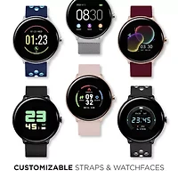iTouch Sport 3 for Men: Silver Case with Black Strap Smartwatch (45mm) 500015S-51-B02