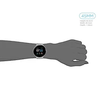 iTouch Sport 3 for Men: Silver Case with Silver Mesh Strap Smartwatch (45mm) 500014S-51-B28