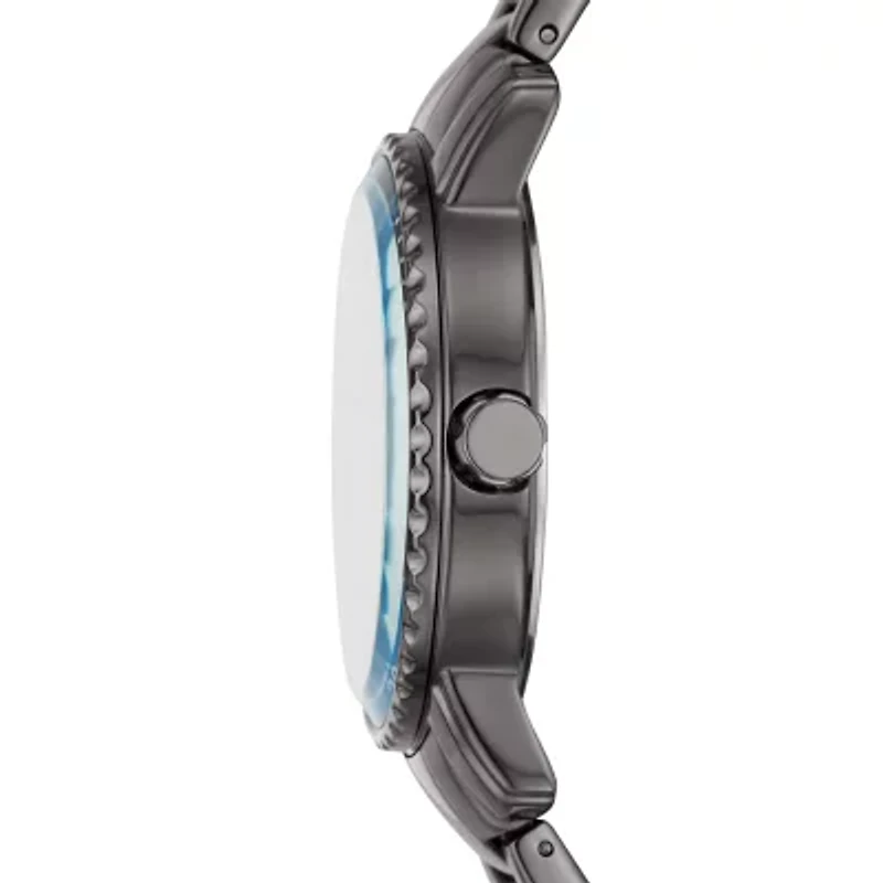 Relic By Fossil Sanger Mens Gray Stainless Steel Bracelet Watch Zr12639