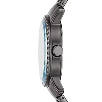 Relic By Fossil Sanger Mens Gray Stainless Steel Bracelet Watch Zr12639