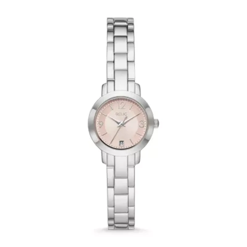 Relic By Fossil Richelle Womens Silver Tone Bracelet Watch Zr12626