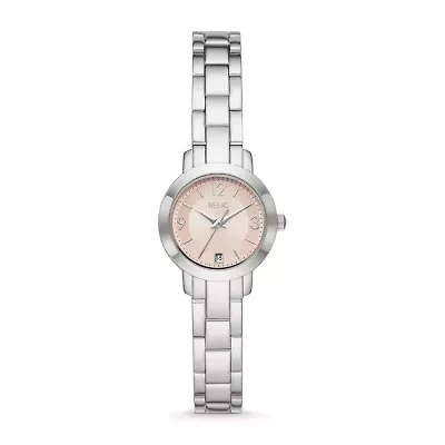 Relic By Fossil Richelle Womens Silver Tone Bracelet Watch Zr12626