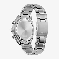Citizen Garrison Mens Chronograph Silver Tone Bracelet Watch At2480-57l