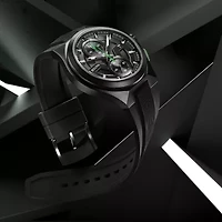 Bulova Maquina Mens Chronograph Black Strap Watch 98b381