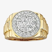 Men's 2 CT. T.W. Genuine Diamond Cluster Ring 10K or 14K Gold