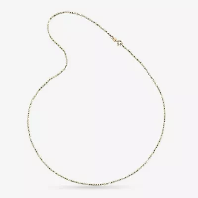 14K Yellow Gold 18-24" 1.35mm Hollow Rope Chain Necklace