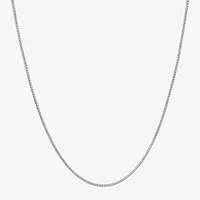 Made in Italy Womens Sterling Silver 30 Inch Box Chain Necklace