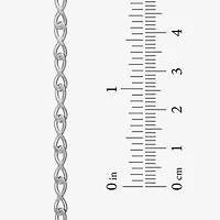 Made in Italy Womens Sterling Silver Inch Link Chain Necklace