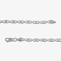 Made in Italy Womens Sterling Silver Inch Link Chain Necklace