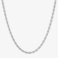 Made in Italy Womens Sterling Silver Inch Link Chain Necklace