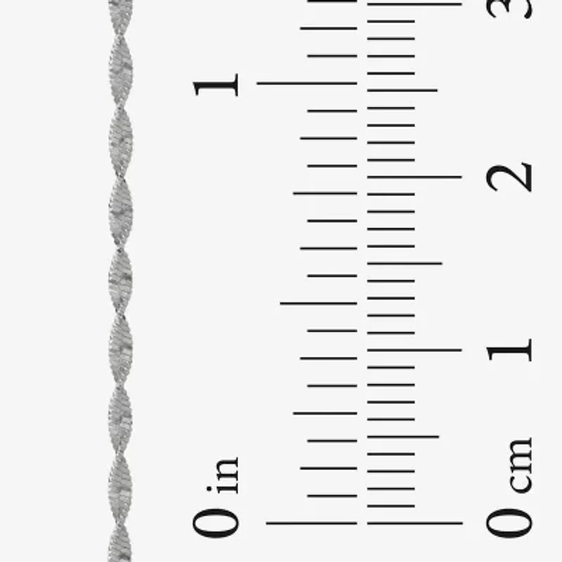 Made in Italy Womens Sterling Silver 18 Inch Herringbone Chain Necklace