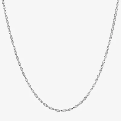 Made in Italy Womens Sterling Silver 18 Inch Herringbone Chain Necklace