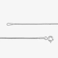 Made Italy Womens Sterling Silver 16 Inch Snake Chain Necklace