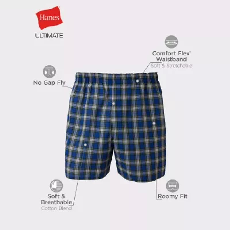 Hanes Mens Big and Tall 4 Pack Boxers 795bx4