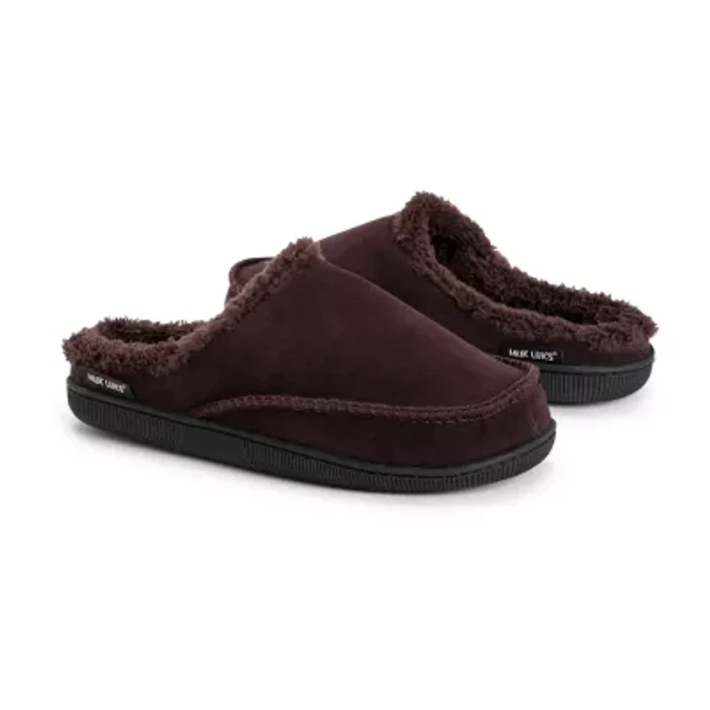 Muk Luks Mens Memory Foam Clog Slippers