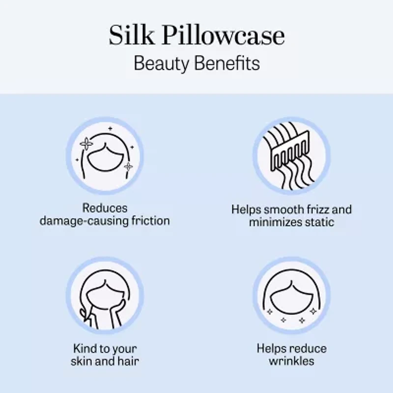 Madison Park Single Silk Pillowcase