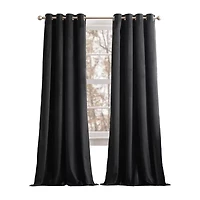 G.H. Bass & Co. Clark Grommet Top Blackout Set of 2 Curtain Panel