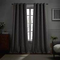 G.H. Bass & Co. River Grommet Top Blackout Set of 2 Curtain Panel