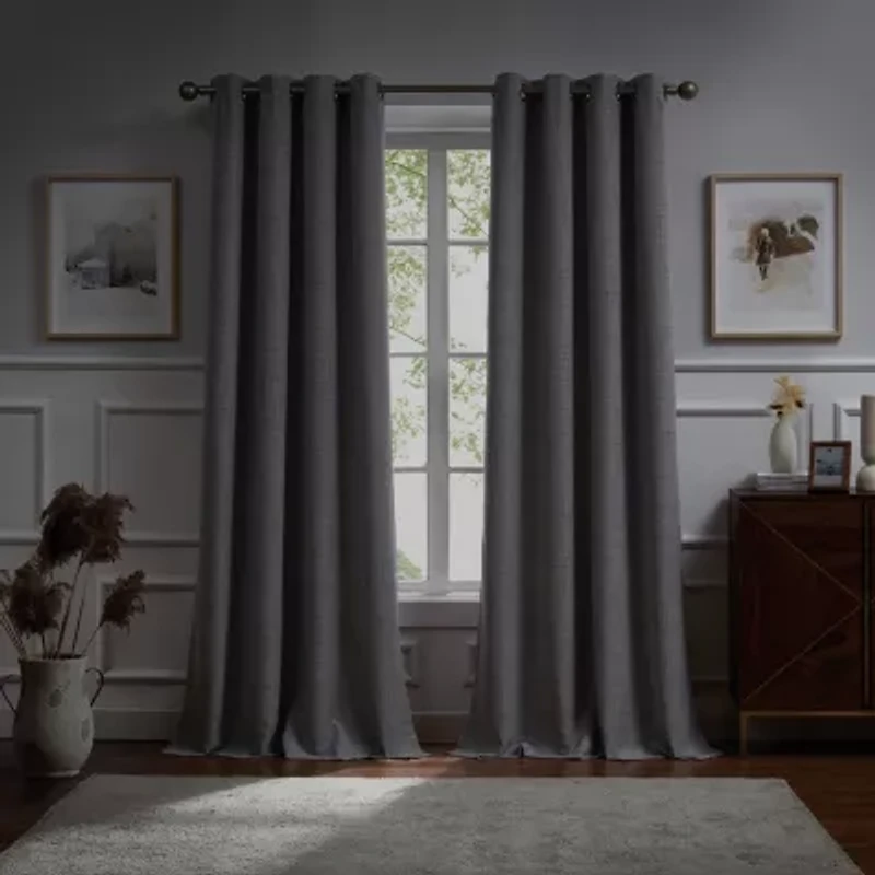 G.H. Bass & Co. Terrain Grommet Top Blackout Set of 2 Curtain Panel