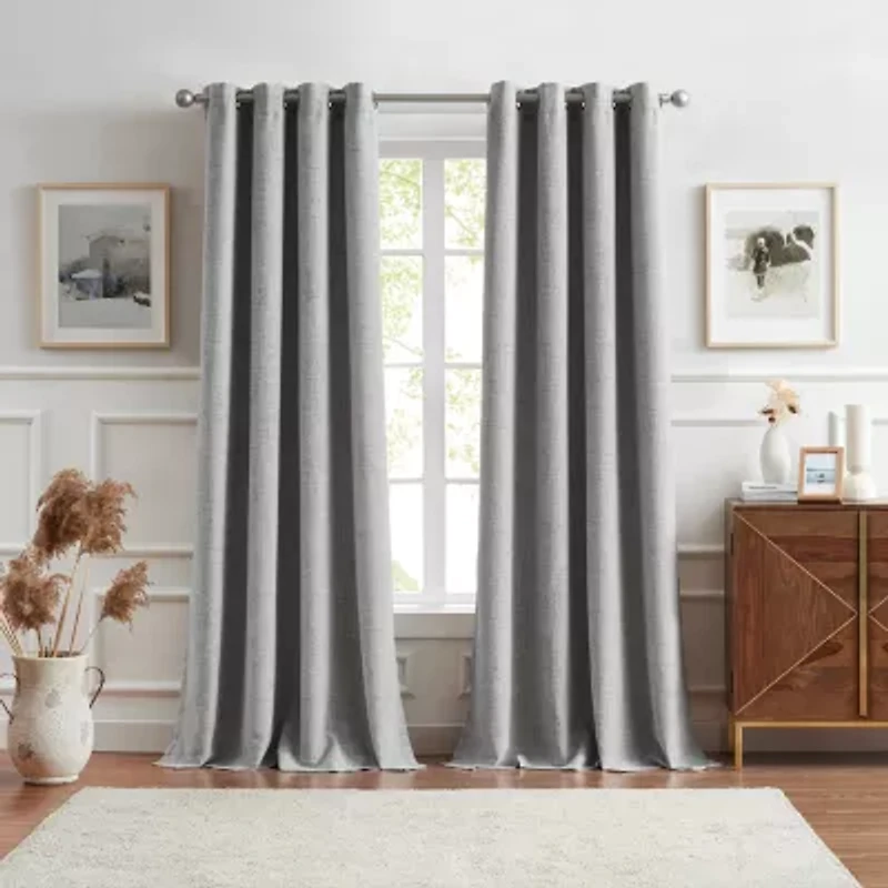 G.H. Bass & Co. Terrain Grommet Top Blackout Set of 2 Curtain Panel